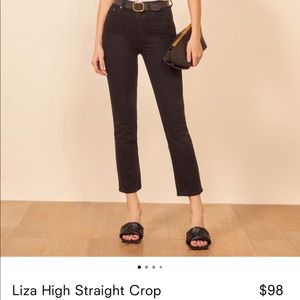 Reformation Liza Straight Crop jeans